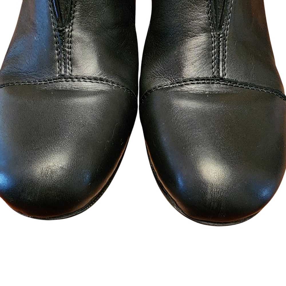 Rieker Black Leather Ankle Booties Size 37 - Picture 6 of 11